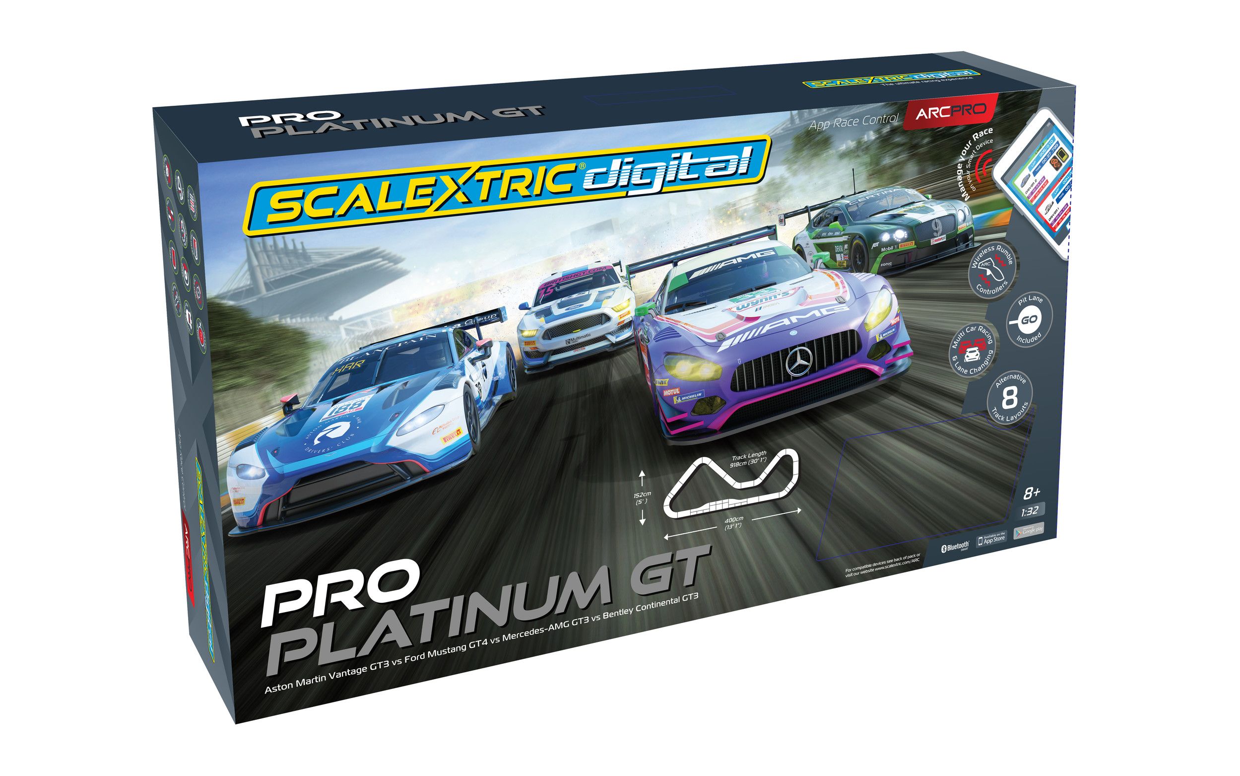 Scalextric Circuit Digital ARC Pro Platinum GT C1374 - JJMstore