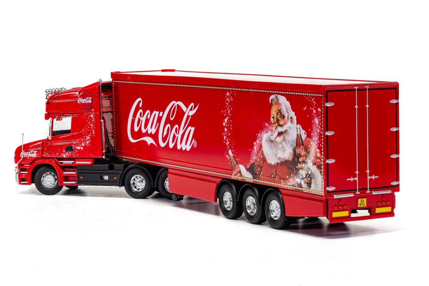 Coca cola truck store toy with lights