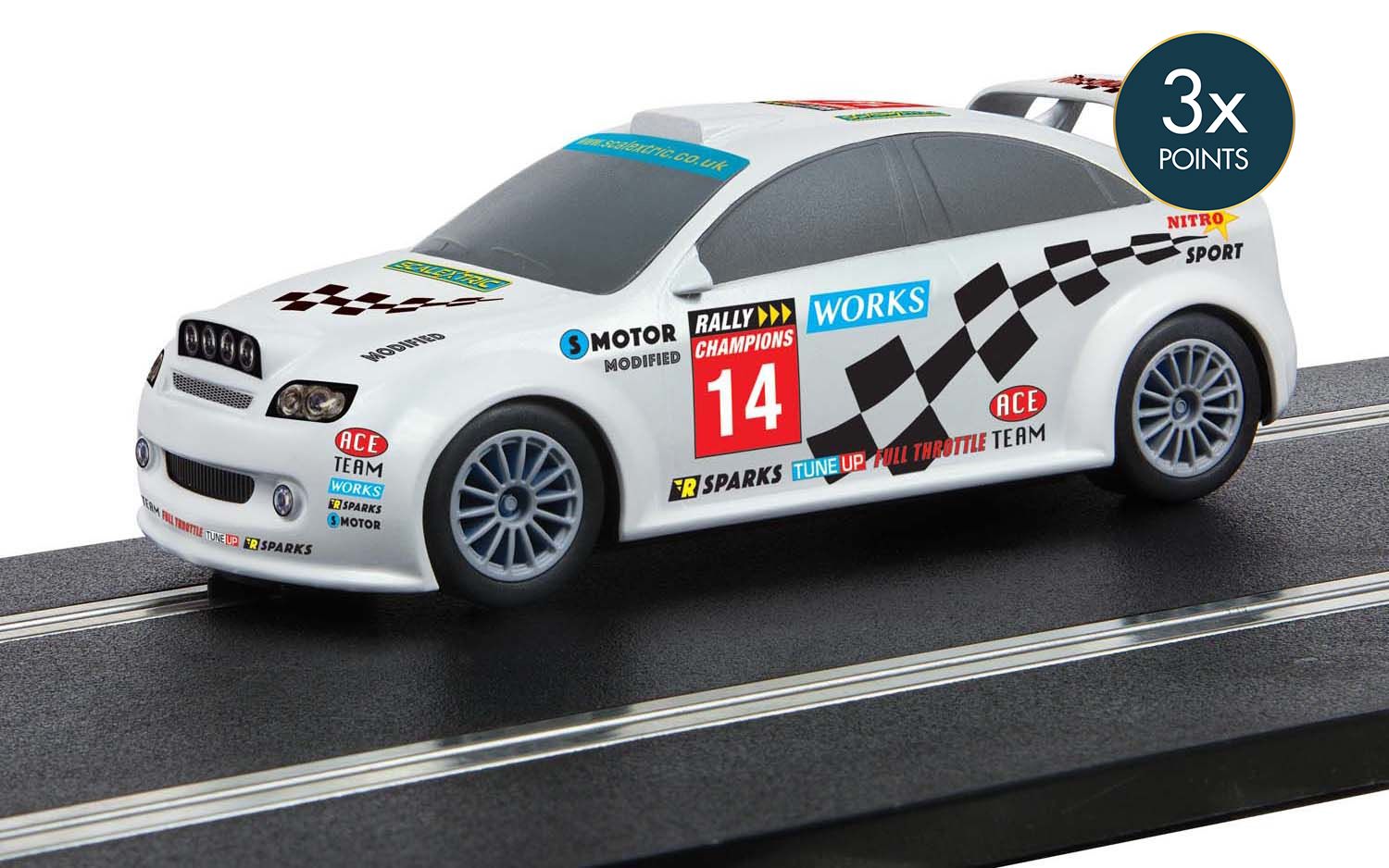 Voiture De Rallye Start Scalextric - Circuit Électrique 1/32 - Personnalisable Avec Autocollants