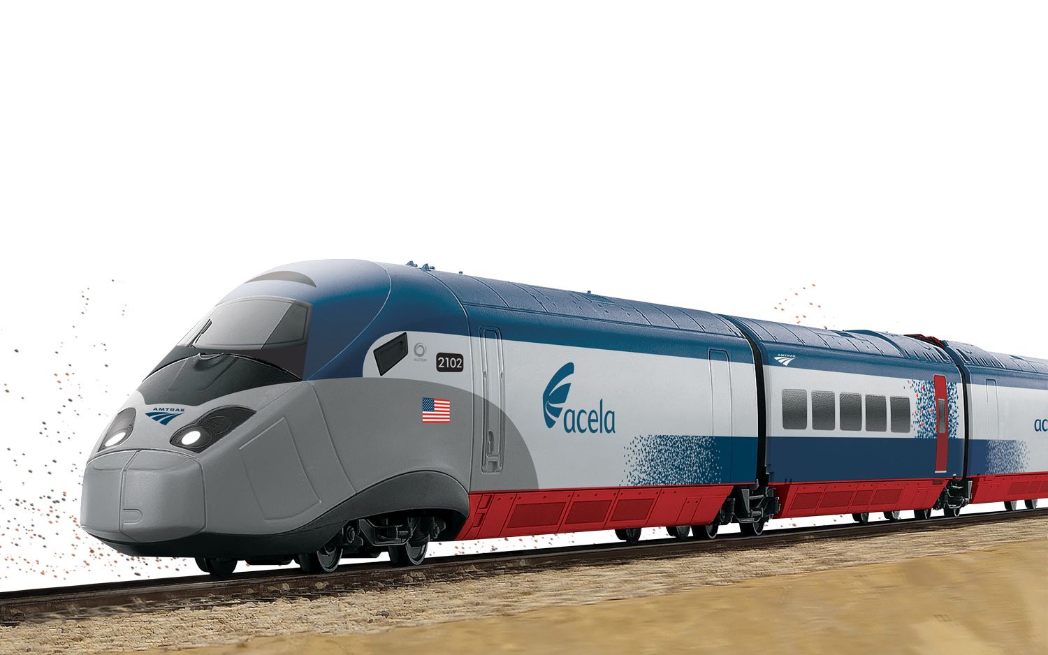 Acela toy cheap train