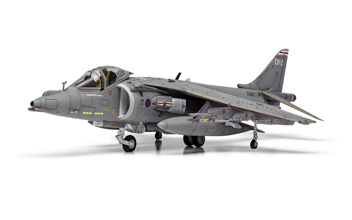 Airfix 1:72 Scale BAe Harrier GR7a/GR9 Plastic Model Kit - 126 Parts, Skill Level 2