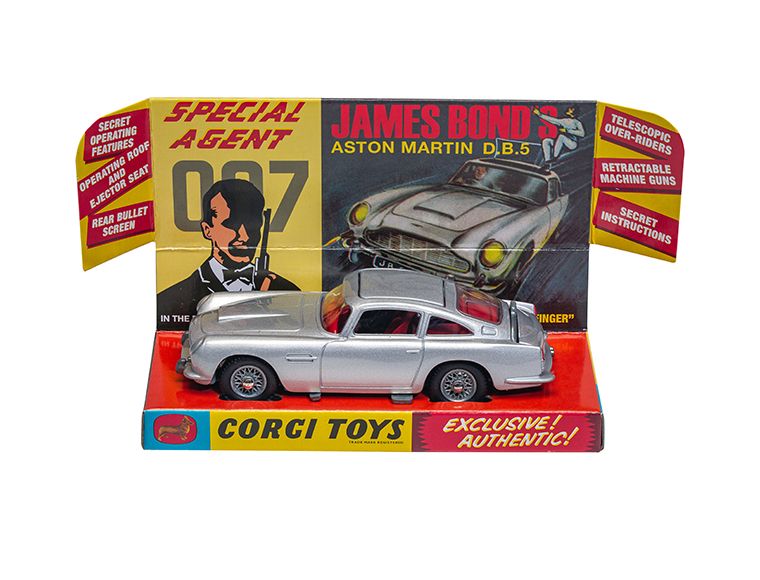 Corgi Toys 261 - Original James Bond Aston Martin DB5 (Reissue, Silver)