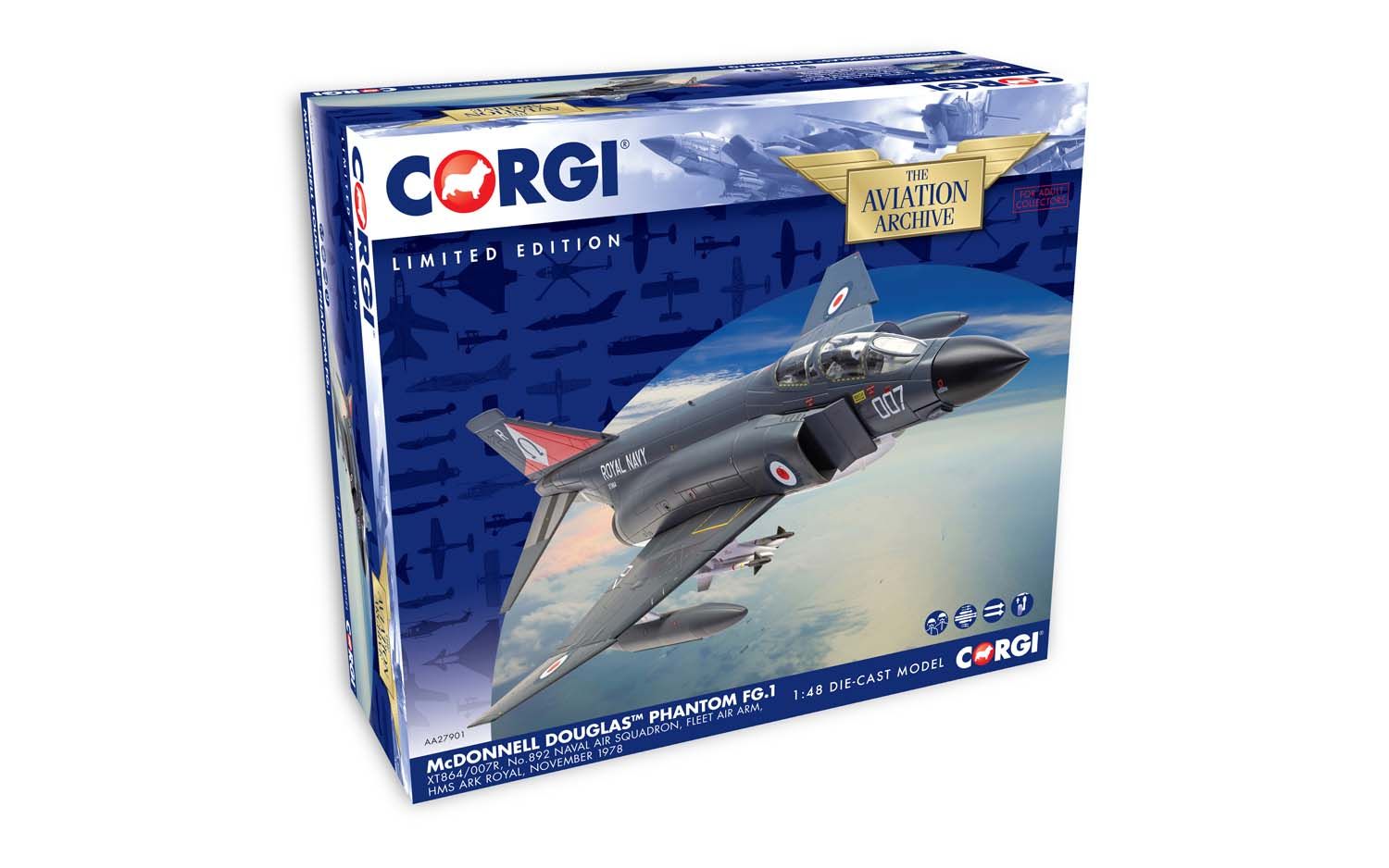 AA27901 Corgi | McDonnell Douglas Phantom FG.1 XT864/007R No AA27901 Corgi | McDonnell Douglas Phantom FG.1 XT864/007R No