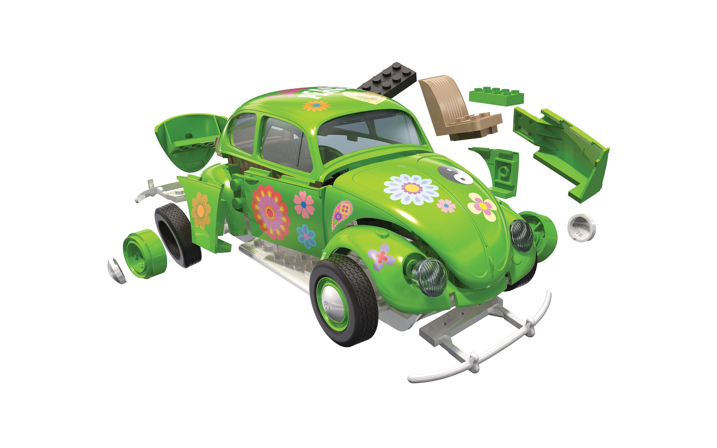 QUICKBUILD VW Beetle Flower-Power QUICKBUILD VW Beetle Flower-Power