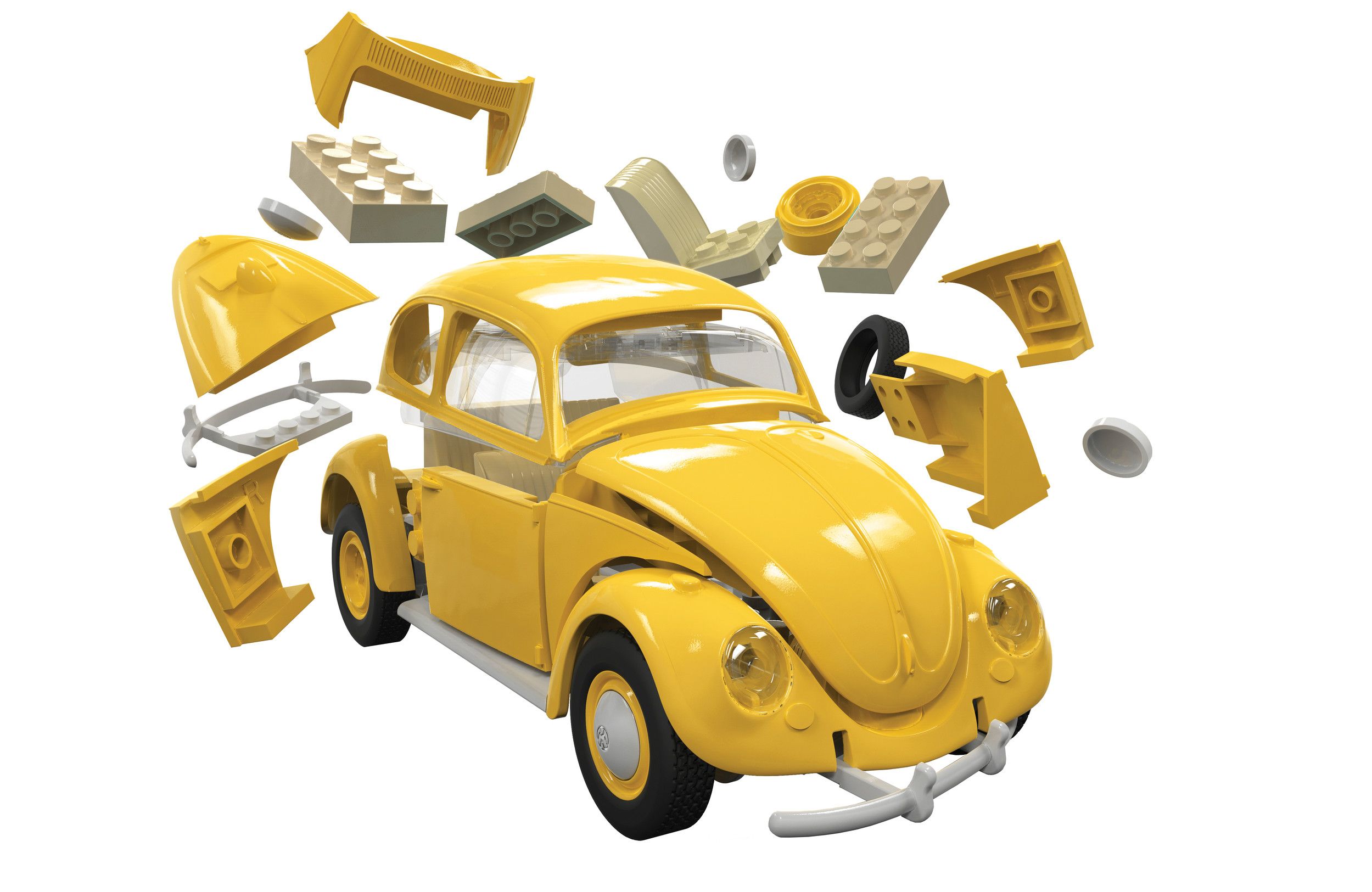 QUICKBUILD VW Beetle - Yellow QUICKBUILD VW Beetle - Yellow