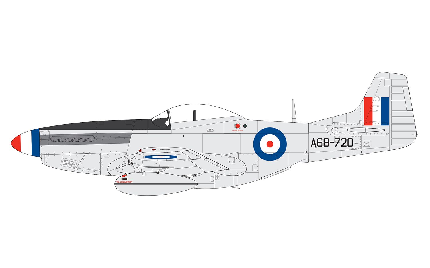 A05136 Airfix | North American F51D Mustang - plastic model kit A05136 Airfix | North American F51D Mustang - plastic model kit