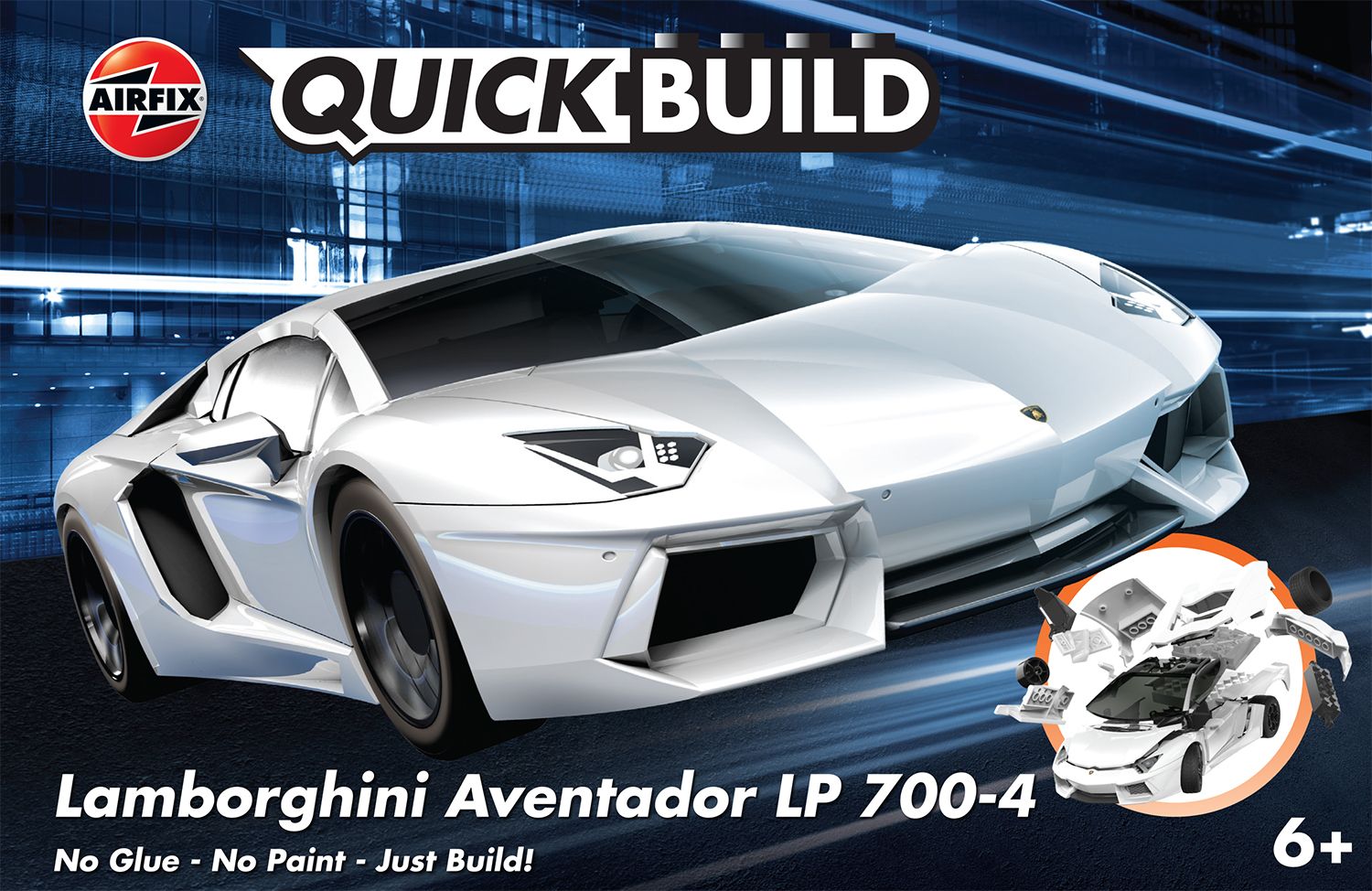 Quick Build - Maquette voiture de sport : Lamborghini Aventador White -  Airfix J6019