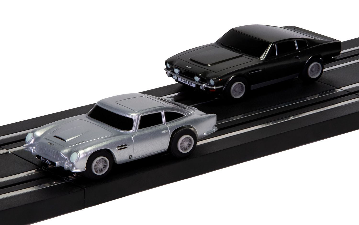 James Bond DB5 and V8 Micro Scalextric Race Set