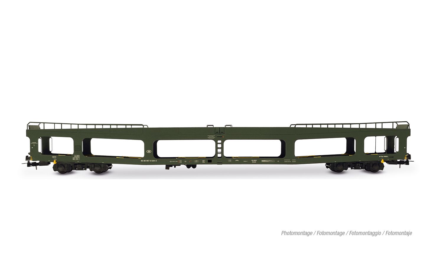 SNCB/SNCF, set motorail train, including 1 x WR SNCB ex CIWL + 1 x WL T2 SNCF + 1 x DD SNCB , ep. IV-V
