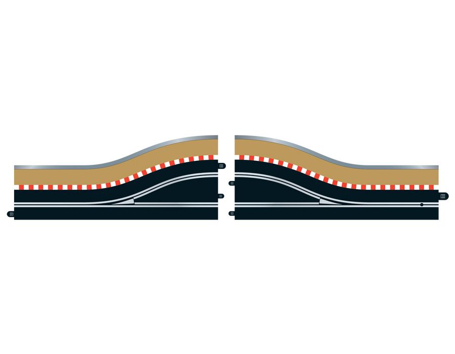 Scalextric single cheap lane track