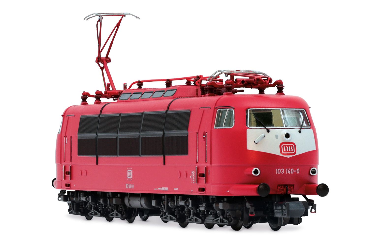 HN2565 DB electric locomotive 103 140, single arm pantograph, orientred  livery, period IV