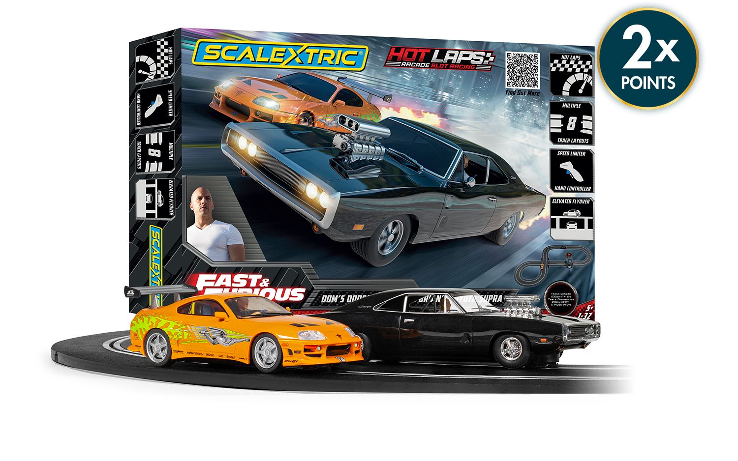 Scalextric Fast and Furious Hot Laps Race Set