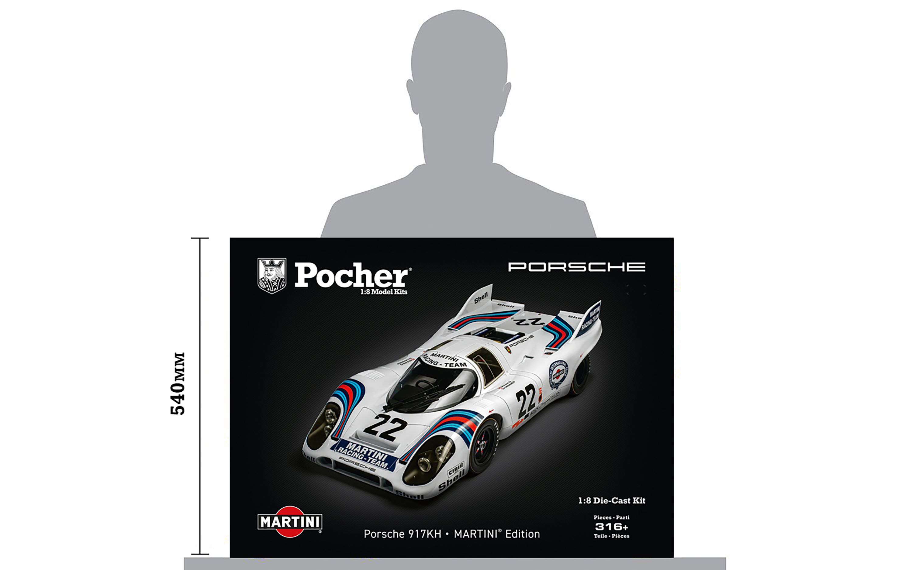 Porsche 917KH – MARTINI Edition -  1:8 Scale Kit