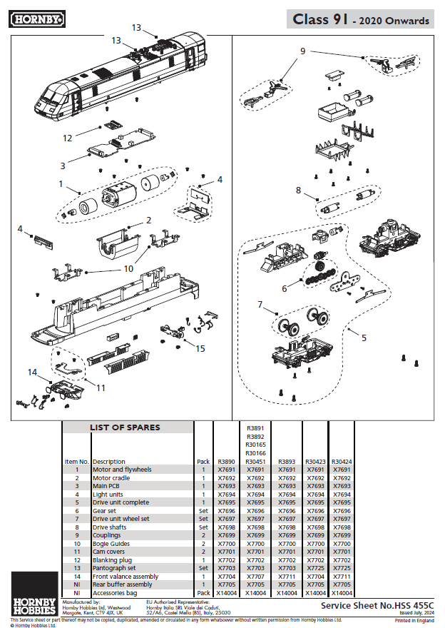 GNER - Class 91 - 91124 'Reverend W Awdry'