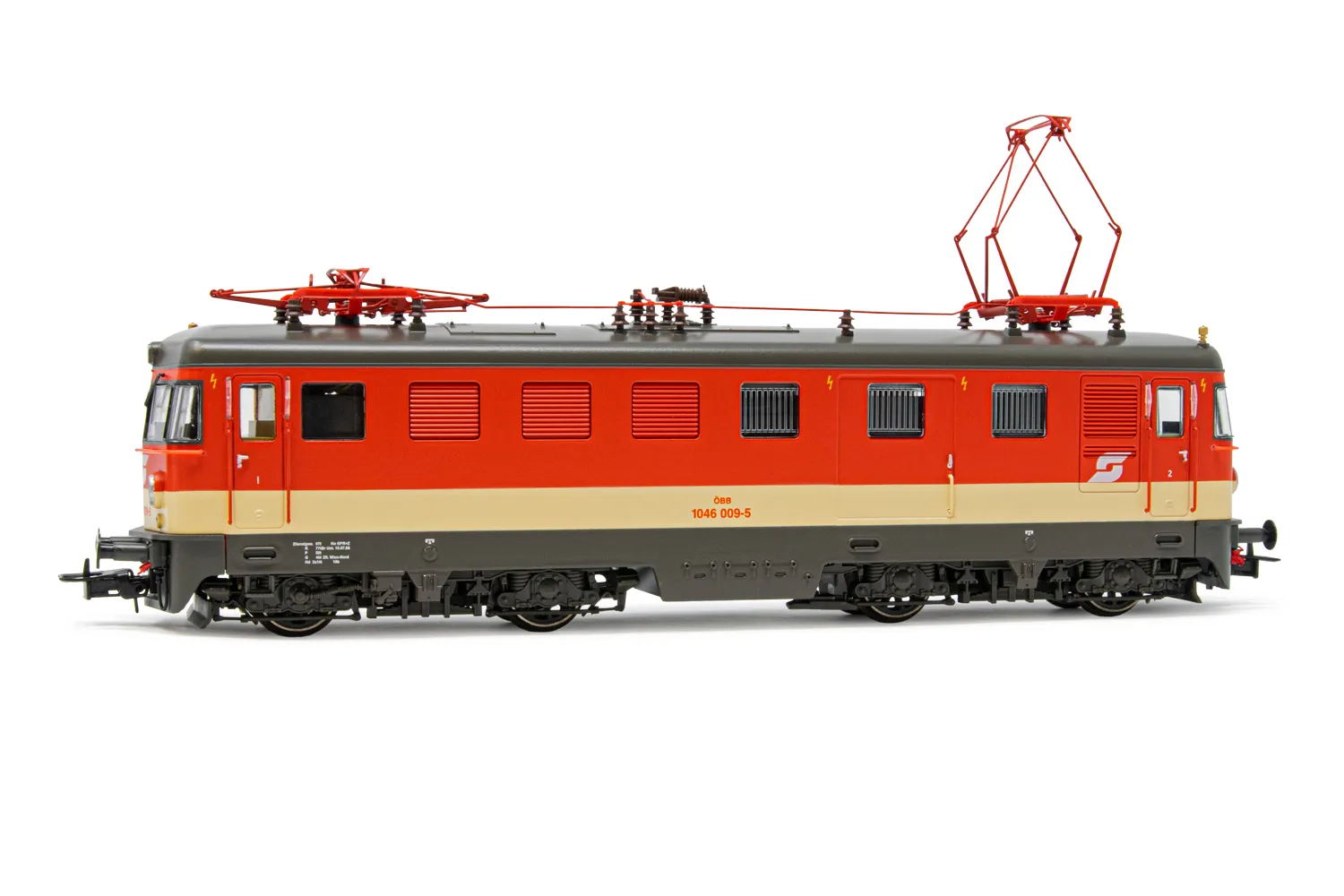 ÖBB, electric locomotive 1046 009-5, "Valousek" livery, period IV-V, with DCC-sounddecoder