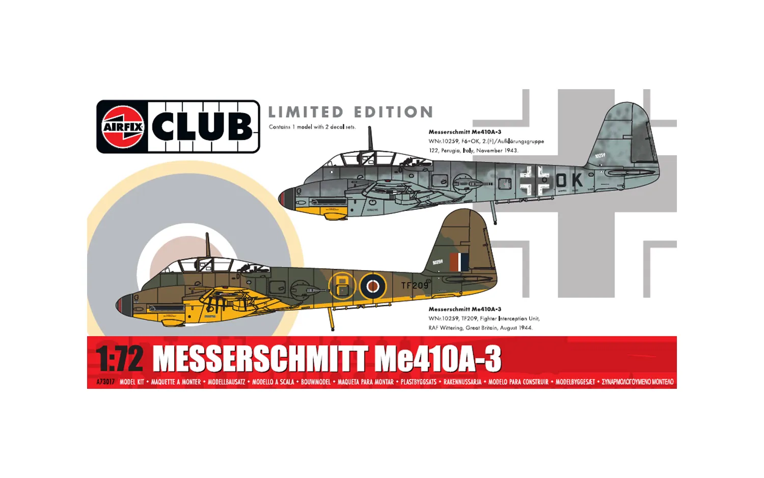 Airfix Club - Messerschmitt Me410A-3 - Limited Edition