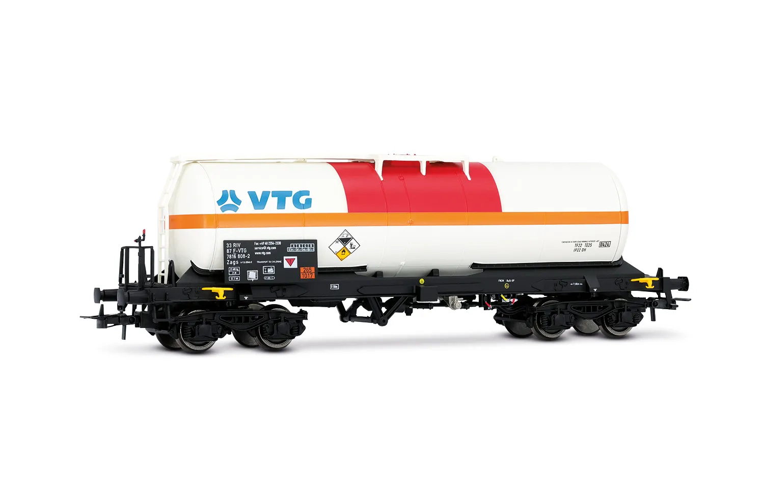 Lot De 2 Wagons Citernes Jouef HJ6250, Transport De Chlore VTG & Ermewa, époque VI, SNCF, échelle HO
