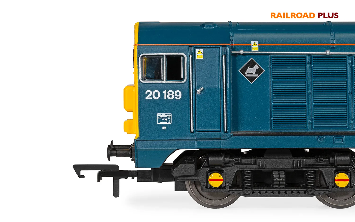 R30318 RailRoad Plus Loram Rail, Class 20, Bo-Bo, 20189 - Era 11