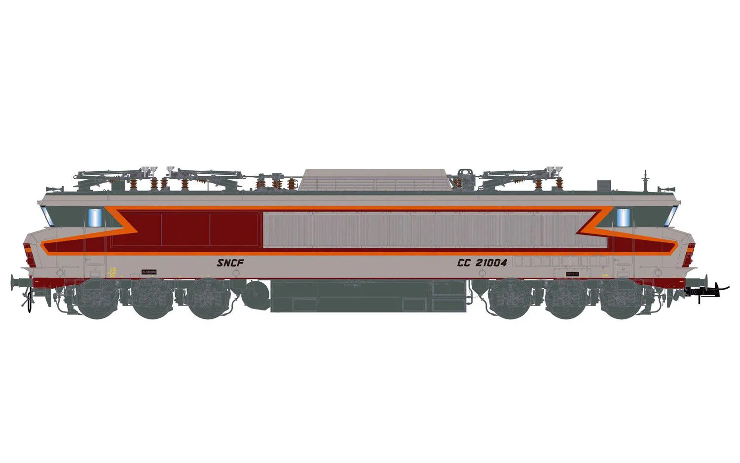 SNCF, locomotive électrique CC 21004, livrée argent, ép. IV, avec décodeur sonore