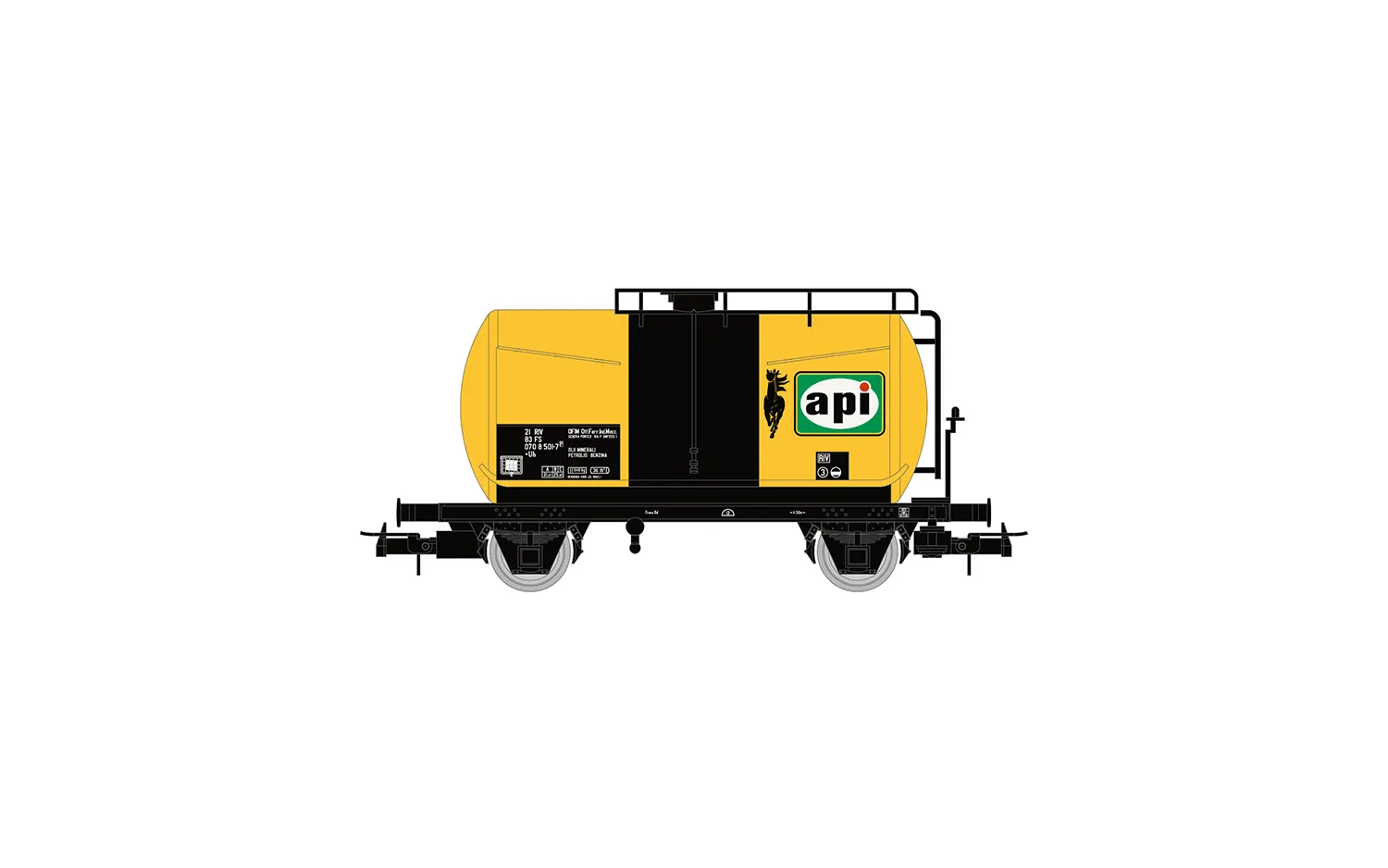 FS, 2-unit set of 2-axle tank wagons "api", ep. IV