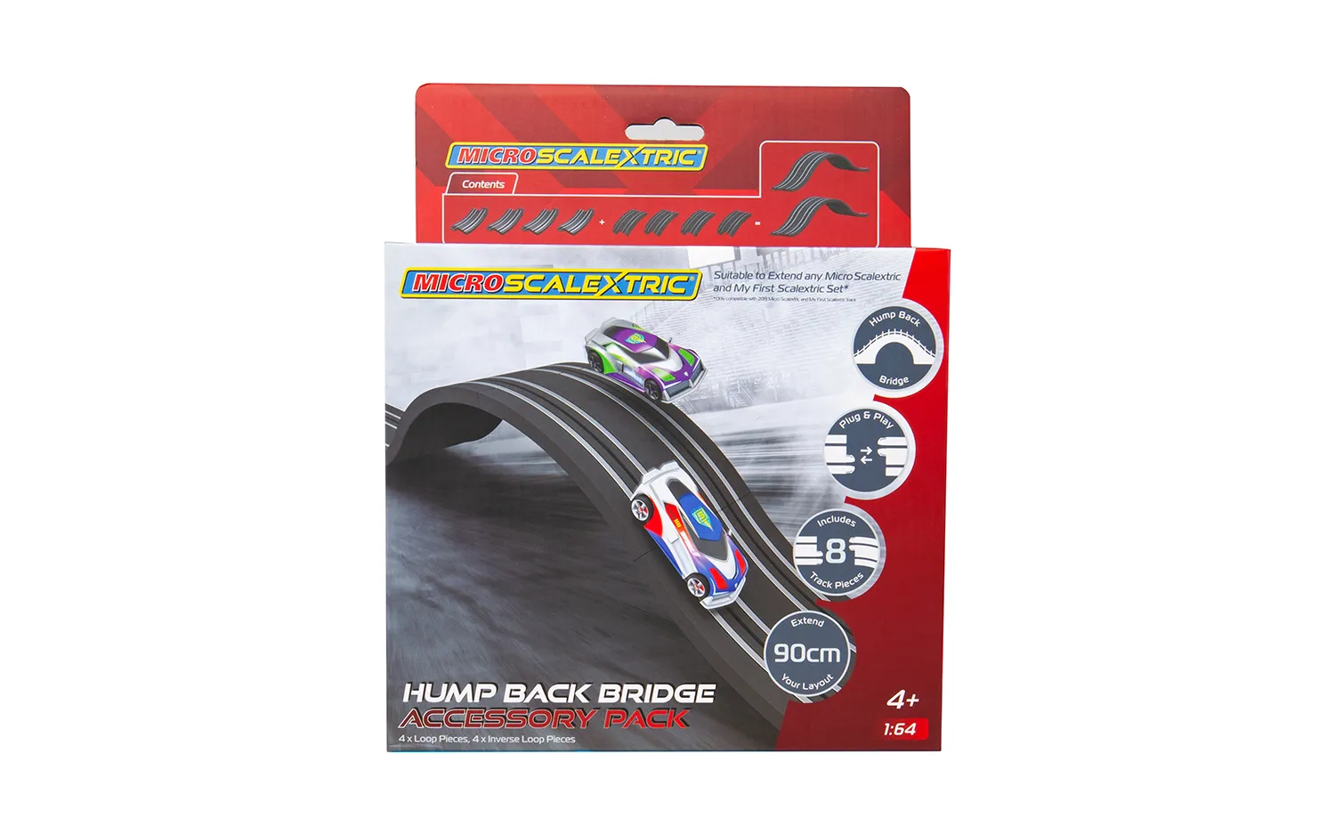 G8049 Micro Scalextric Humped Back Bridge Accessory Pack