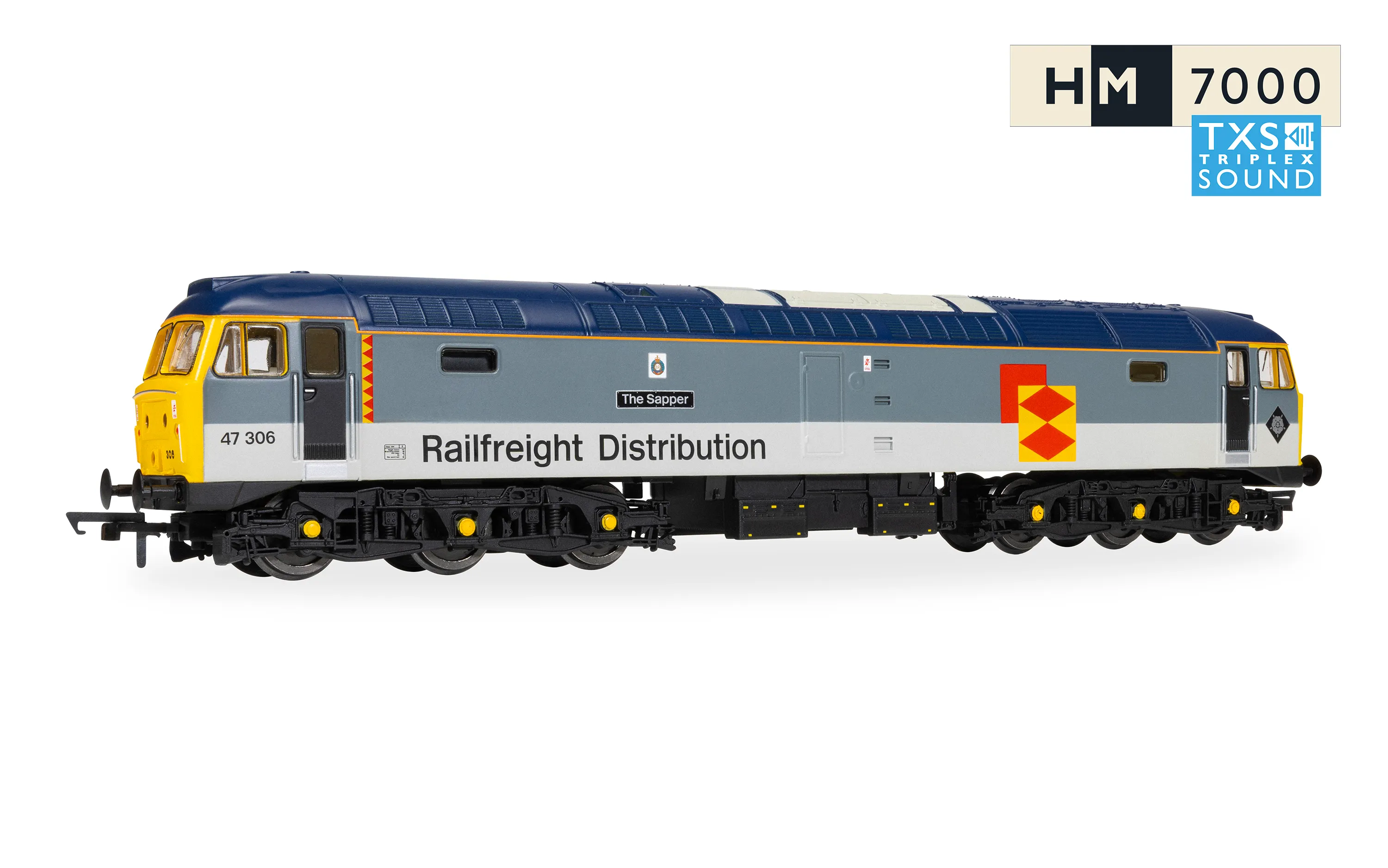 RailRoad - Railfreight Distribution - Class 47 - 'The Sapper' 47306 (DCC Sound Fitted)