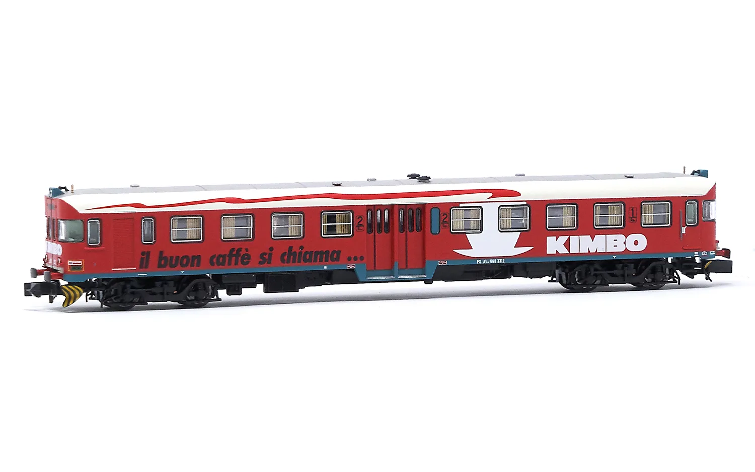 FS, dieseltriebwagen ALn 668 Serie 3300, in roter Lackierung "Kimbo", Ep. V, mit DCC-Sounddecoder