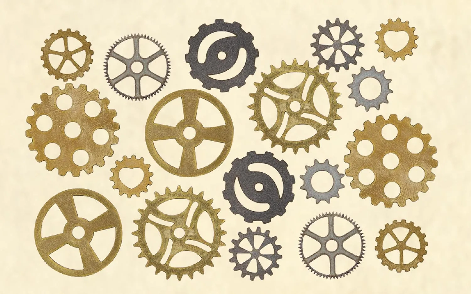 Steampunk Clock Cogs Pack