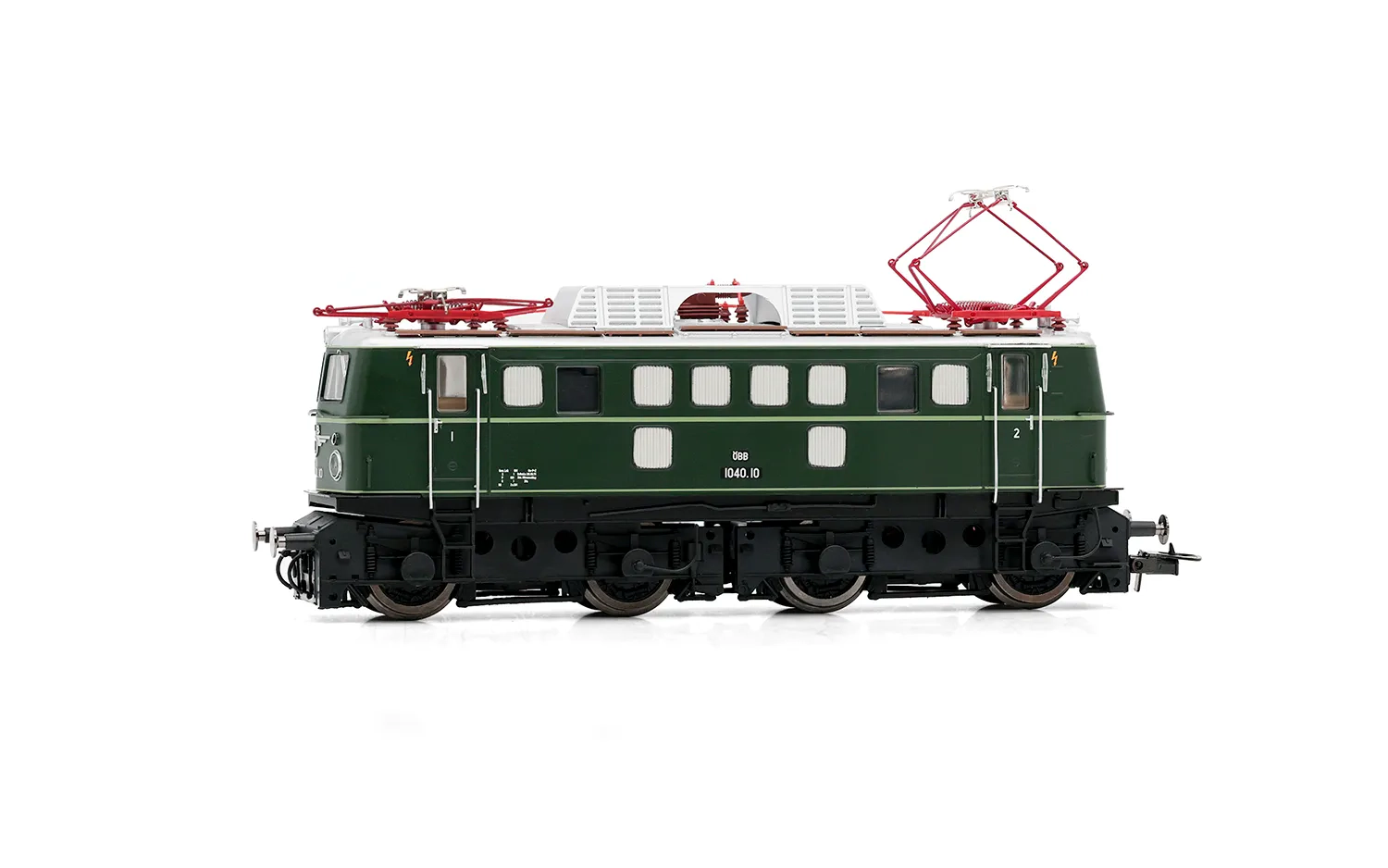 ÖBB, electric locomotive 1040.10, new lateral air vents, green livery, with brake resistors on the roof, ep. IV, with DCC sound decoder
