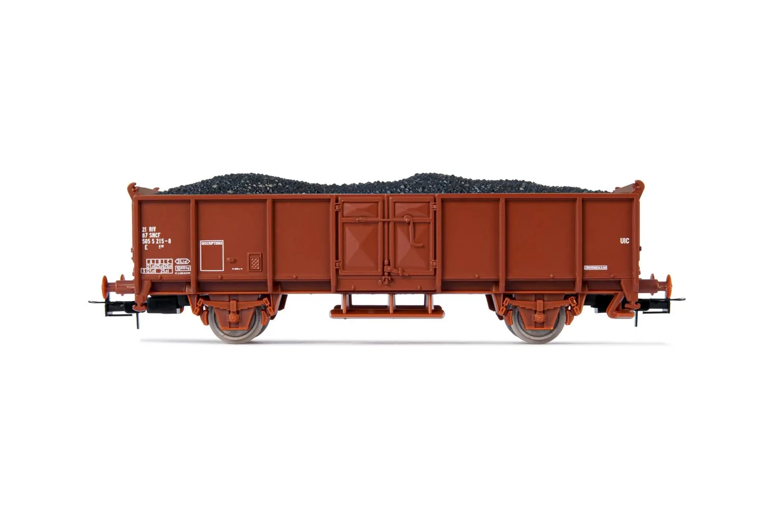 SNCF, 2-axle open wagon with coal load