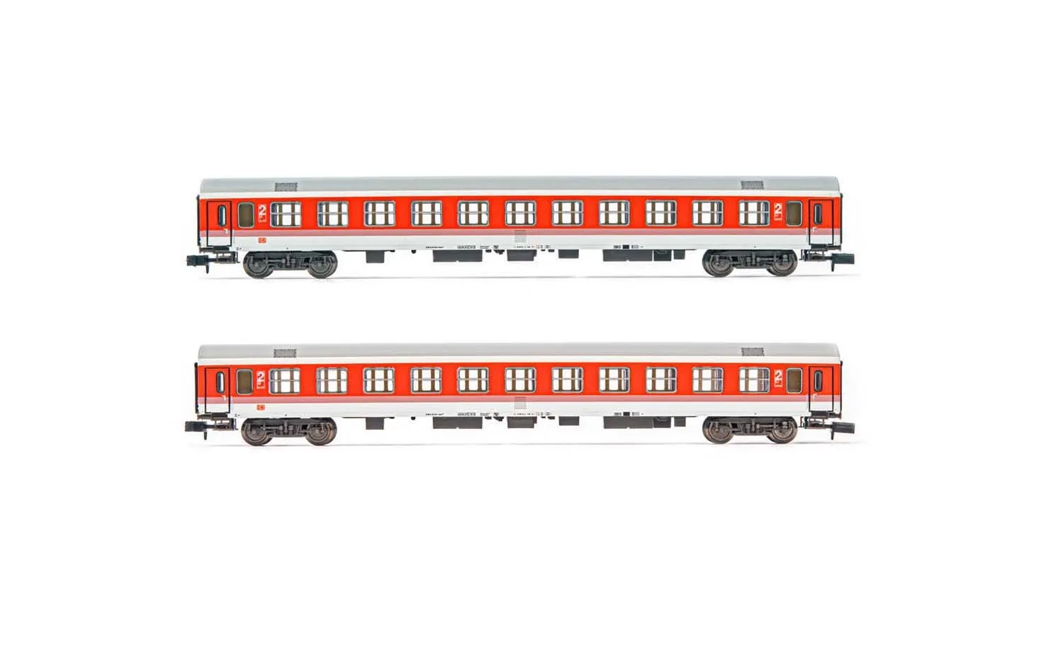 DB AG, 2-teiliges Set Reisezugwagen Bomz236 in "InterCity"-Lackierung, Ep. V