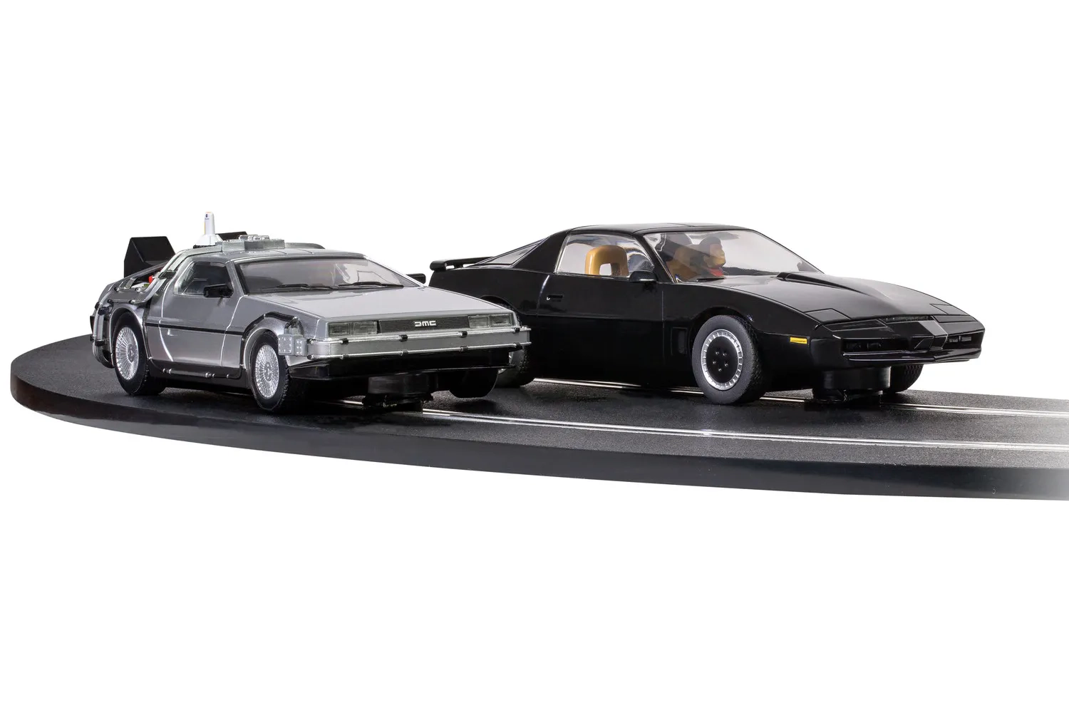 Scalextric 1980s TV - Back to the Future vs Knight Rider Race Set