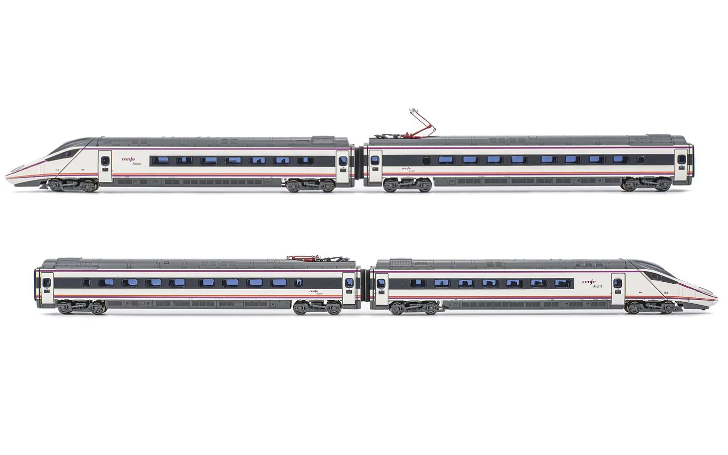 RENFE, 4-tlg. Set elektrischer Triebzug S-114, Ep. VI, mit DCC-Sounddecoder
