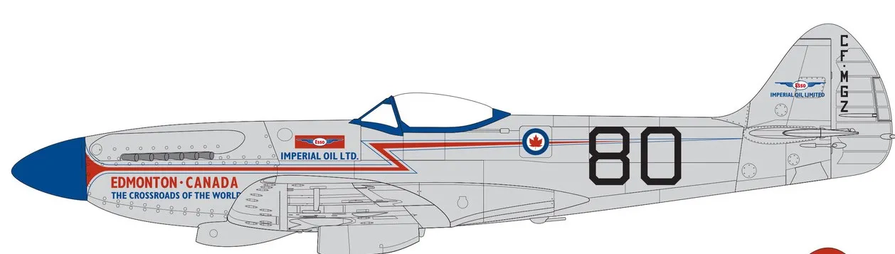 Supermarine Spitfire MkXIV Civilian Schemes