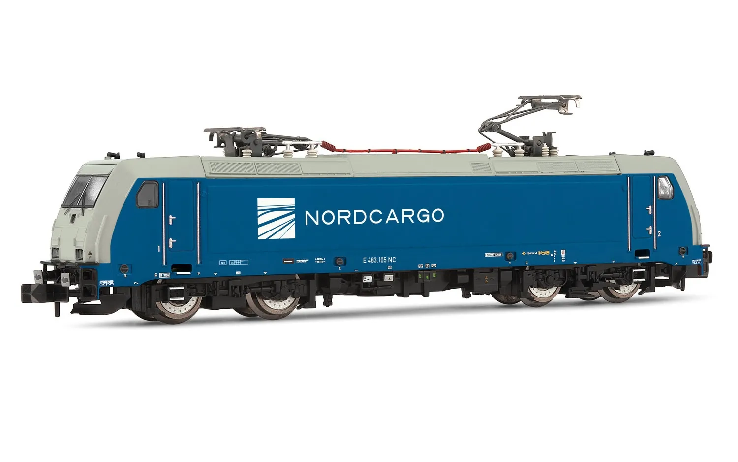 NordCargo, Elektrolokomotive E 483 in "NordCargo"-Lackierung, Ep. V-VI