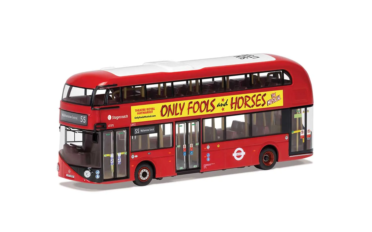 Wrightbus New Routemaster, 'Only Fools and Horses Stage Show', Route 55 Walthamstow Central