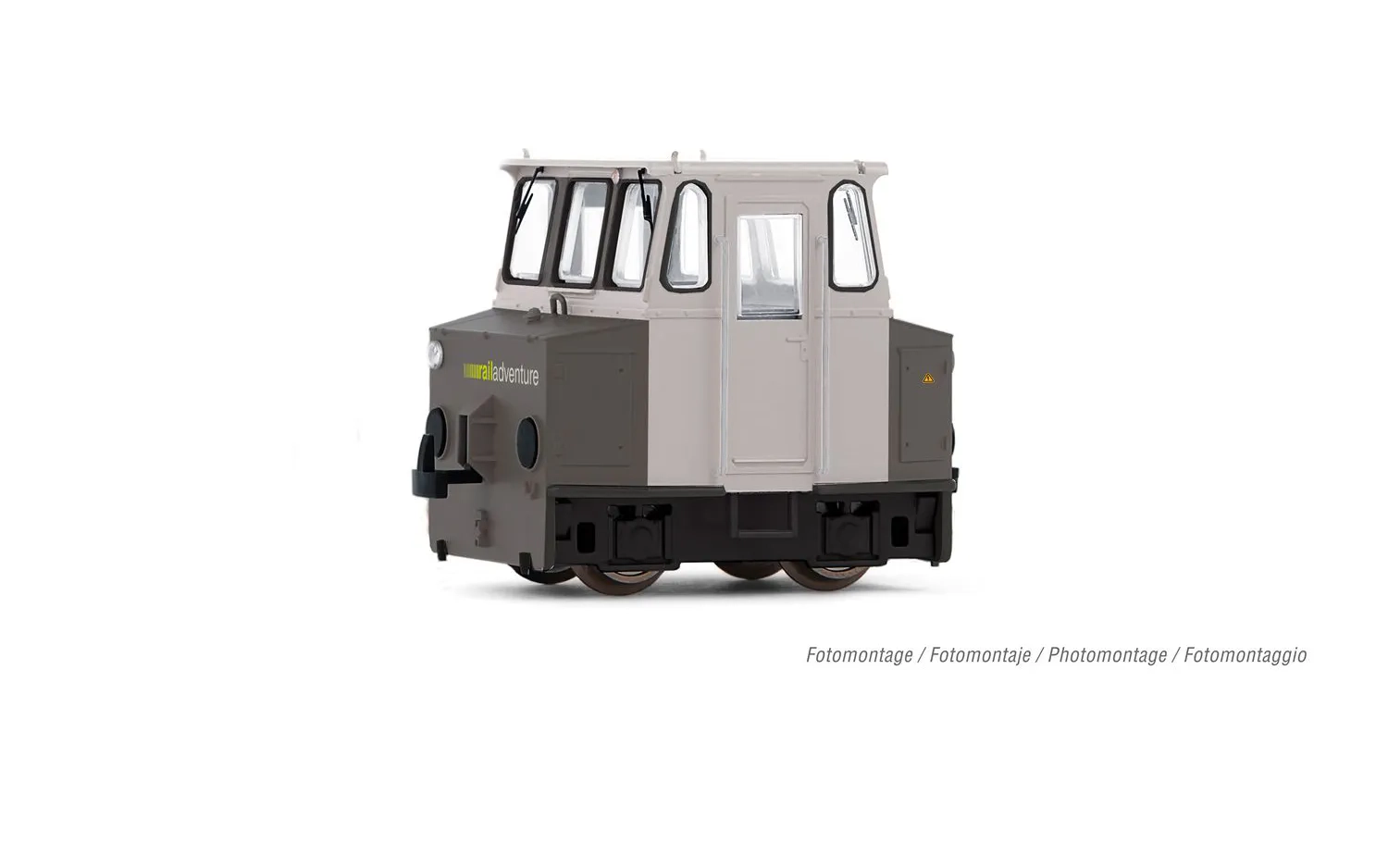 RailAdventure, locomotiva diesel da manovra ASF, livrea grigia, ep. VI, con DCC decoder