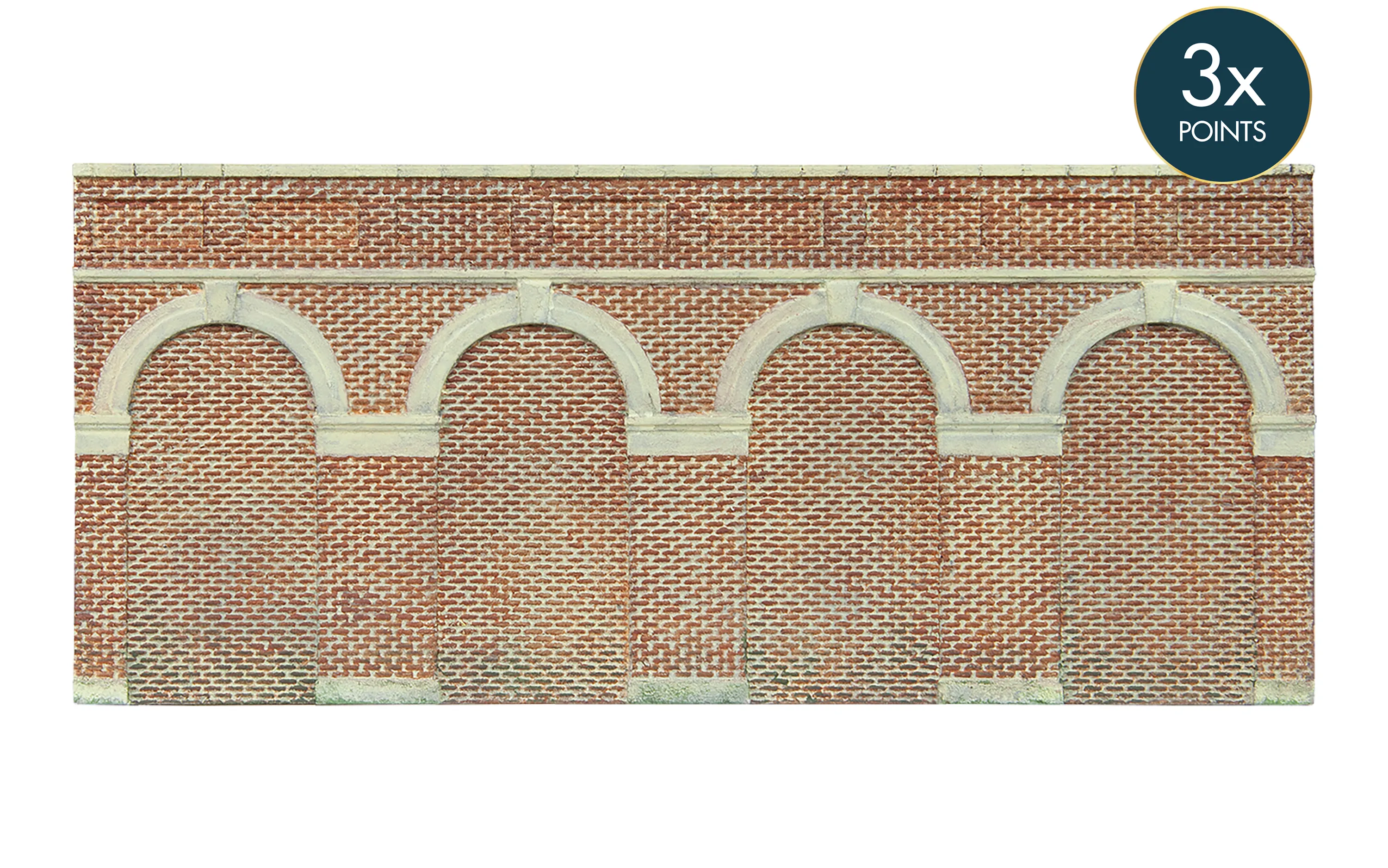 Mid Level Arched Retaining Walls x2 (Red Brick)