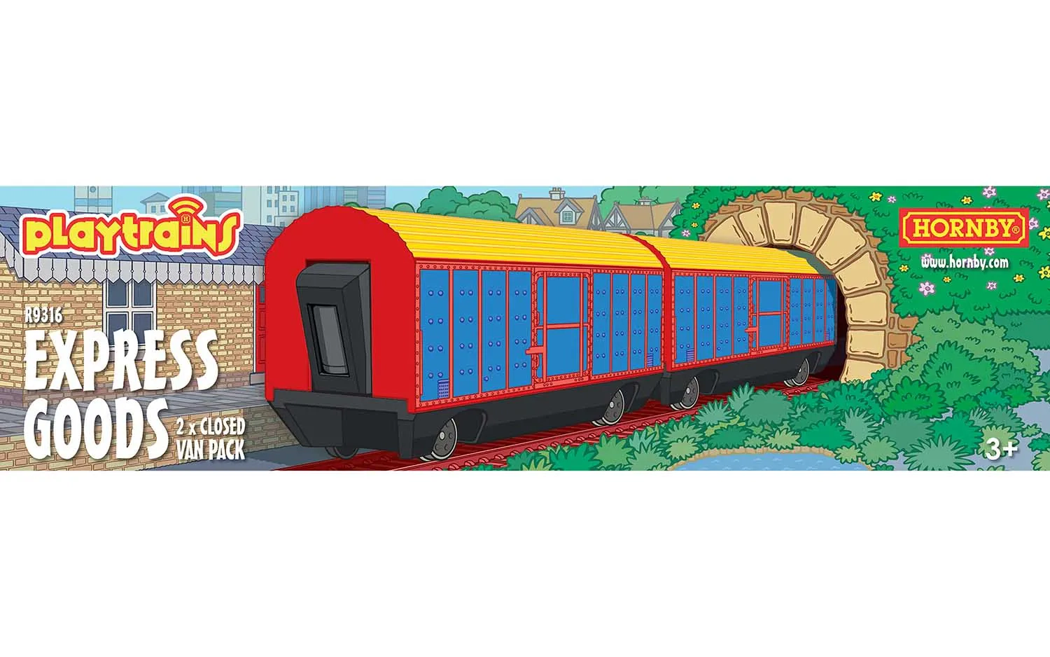 Playtrains - Set 2 carri chiusi per Treno Espresso Merci