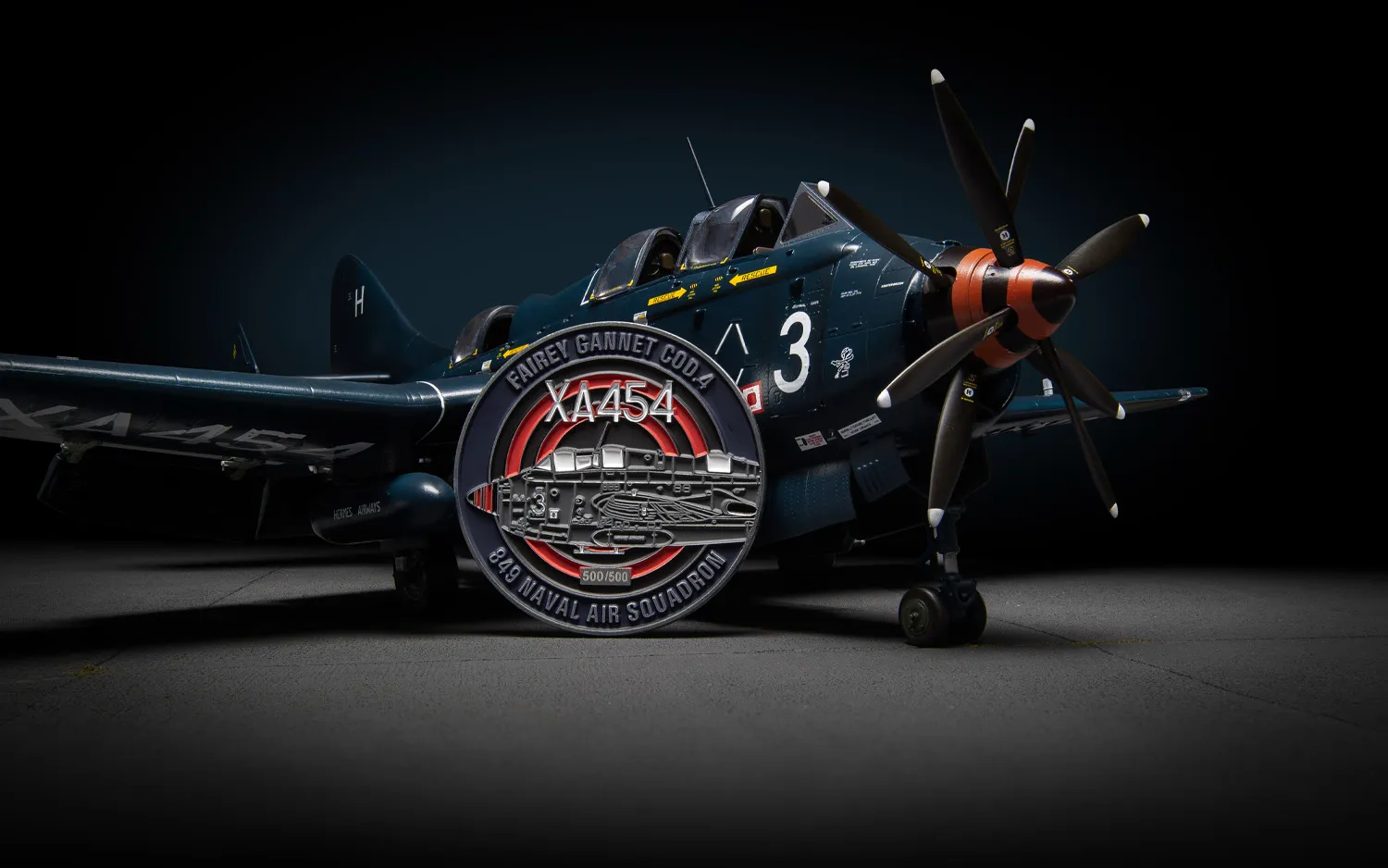 Fairey Gannet 'XA454' COD.4 + Collectors Coin