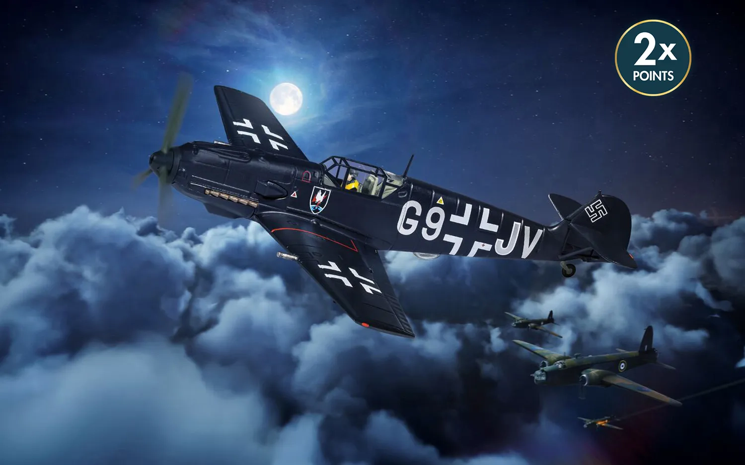 Messerschmitt Bf109 E-4 - NJG 1 - Nightfighter Operations