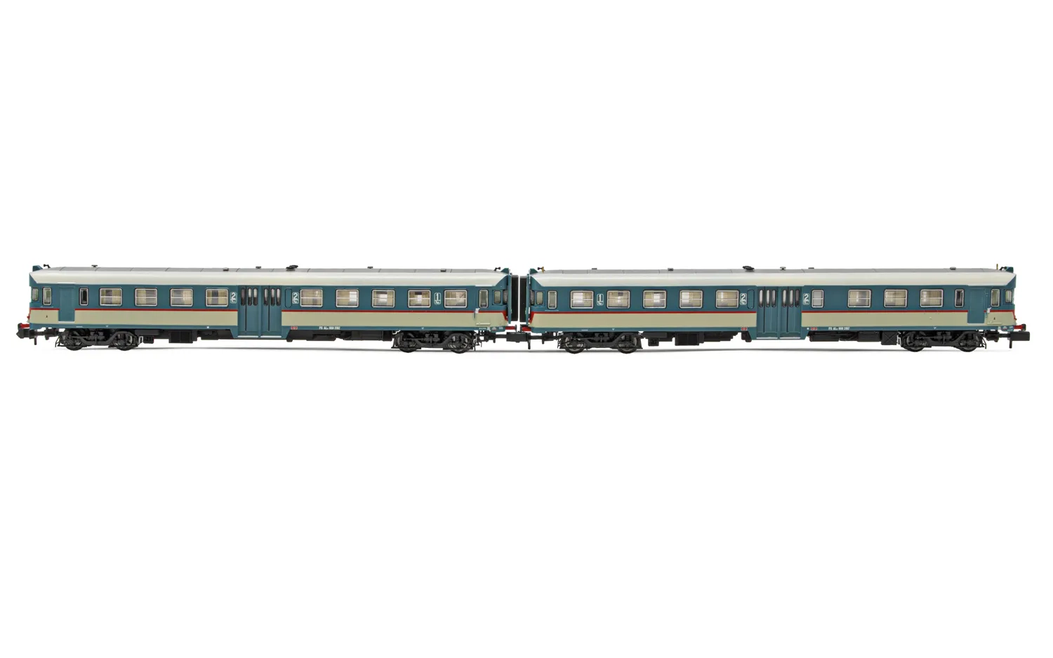 FS, 2-units pack ALn 668 3100 series (1 double door) original livery, flat windows, ep. V