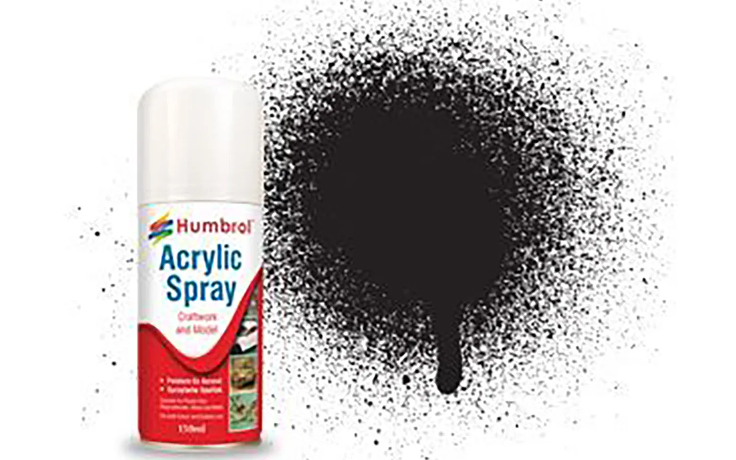 Acrylic Spray: 33 - Black - Matt - (150ml)