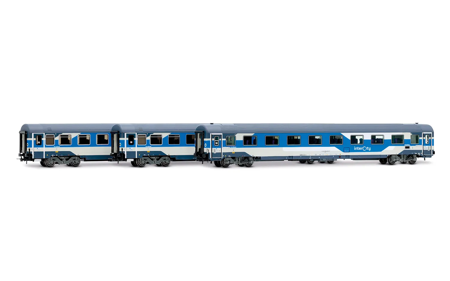 FS, 3-unit set of coaches consisting of 1 x Gran Confort + 2 x Z1 rebuilt, new Intercity livery, ep. VI