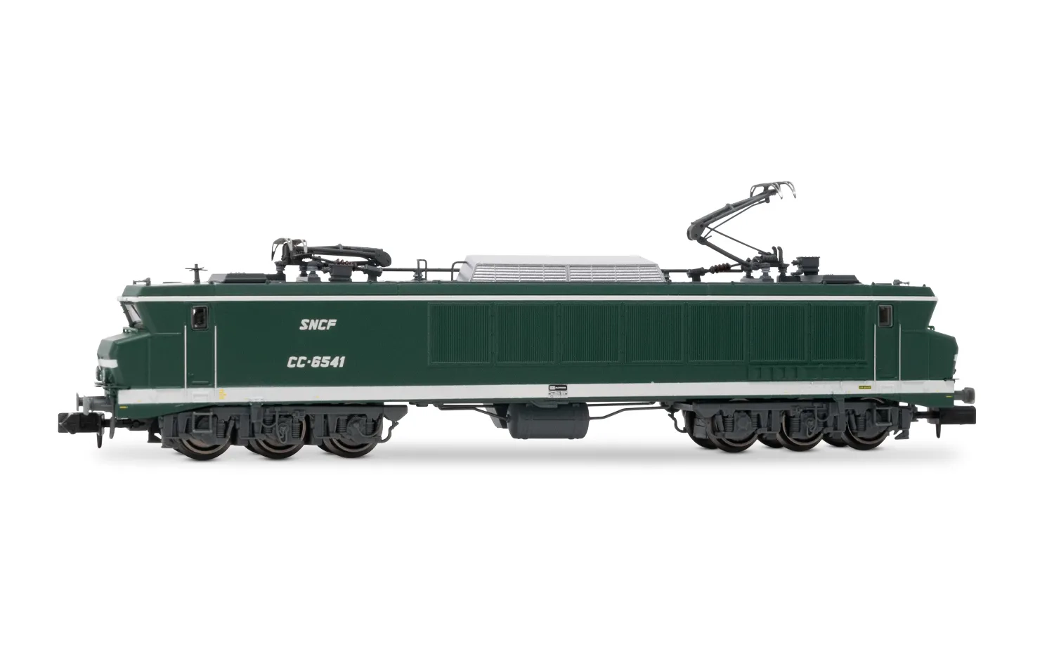 SNCF, locomotora eléctrica CC 6541, decoración verde, ép. IV