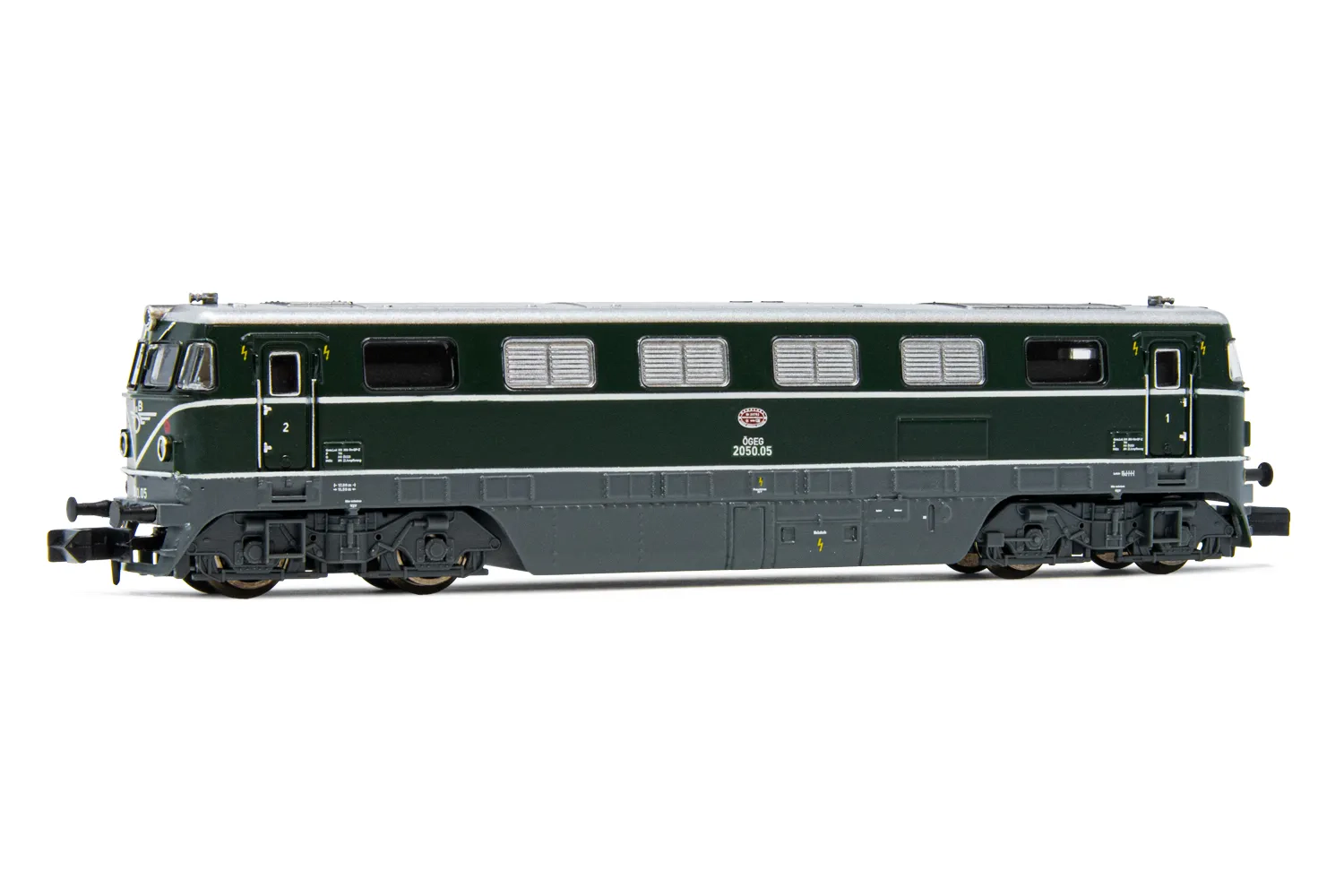 ÖBB, Diesellokomotive Rh 2050.05, in dunkelgrüner Lackierung, Ep. V, mit DCC-Decoder