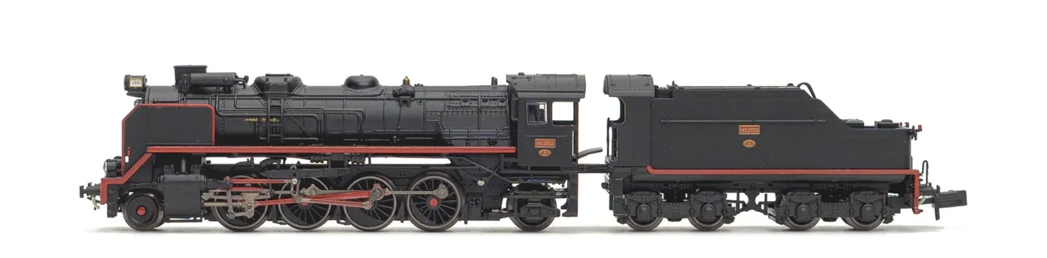 RENFE, steam locomotive 141F 2332 "Mikado" with pre-heaters, period III, with DCC sound decoder