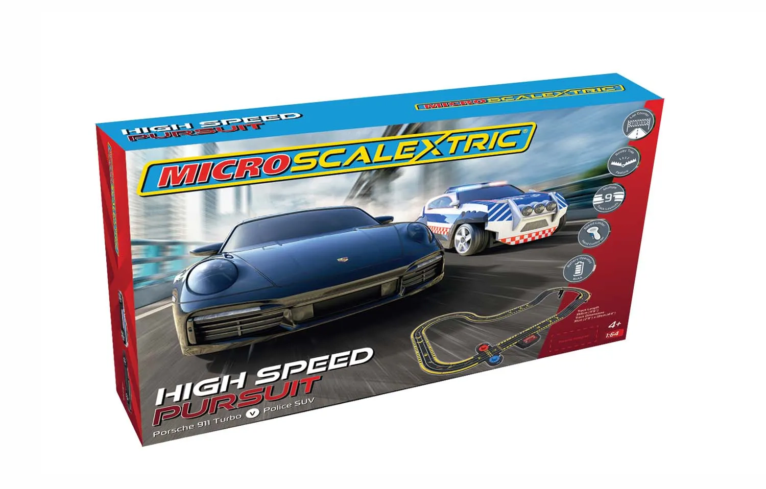 Micro Scalextric High Speed Pursuit Battery Powered - Web Exclusive