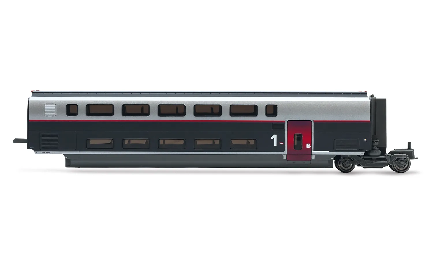 TGV Duplex Carmillon, 3-unit pack intermediate coaches (2 x 1st class and bar), ep. VI