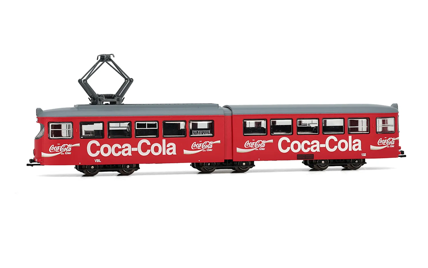 Tram Duewag GT6, one front light, "Coca-Cola", ep. IV-V, with DCC decoder